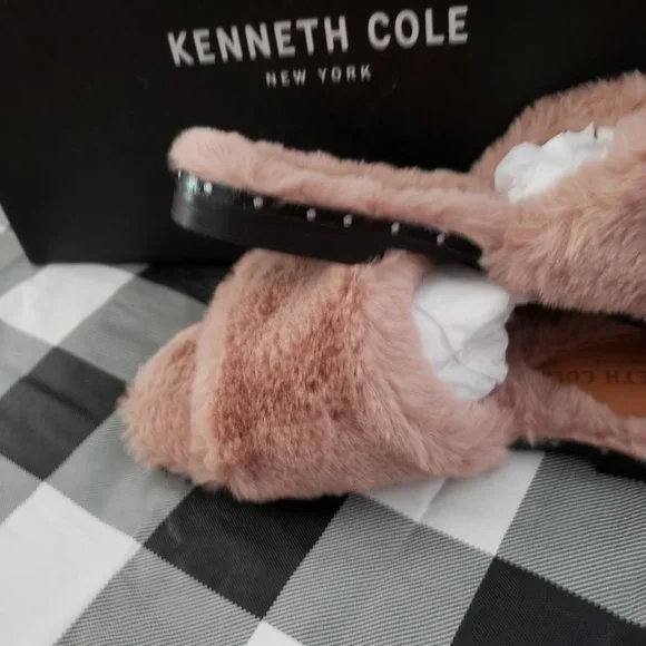 Kenneth Cole Women's Peggy Fuzzy Slippers - Picture 5 of 10